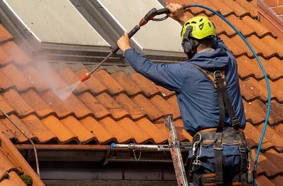Démoussage et hydrofuge de toiture à Franqueville